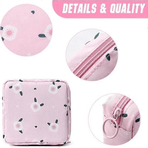 2 oppbevaringsposer for sanitetsbind, menstruasjonskopppose, nylon