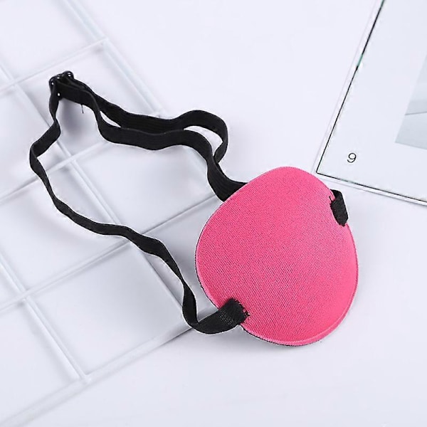 2-pack Ögonlapp Mjuk Justerbar Amblyopi Skelögonslapp För Vänster Eller Höger Öga Child Size Rose Red