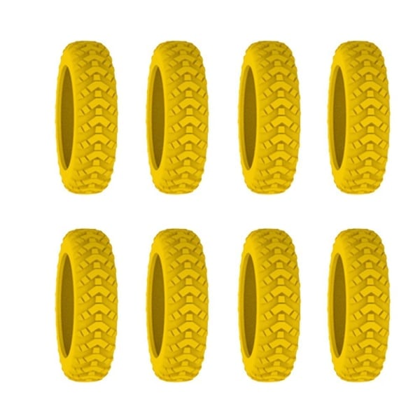 8 stk./sæt Rejsebagage Hjulbeskyttere Kuffert Hjul Dæksel yellow