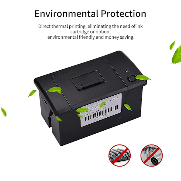 Sulautettu lämpökuititulostin 58MM Mini Tulostusmoduuli Hiljainen USB/RS232/TTL Sarjaportilla Tukee ESC/POS Komentoja Vaakojen Mittalaitteille Ca