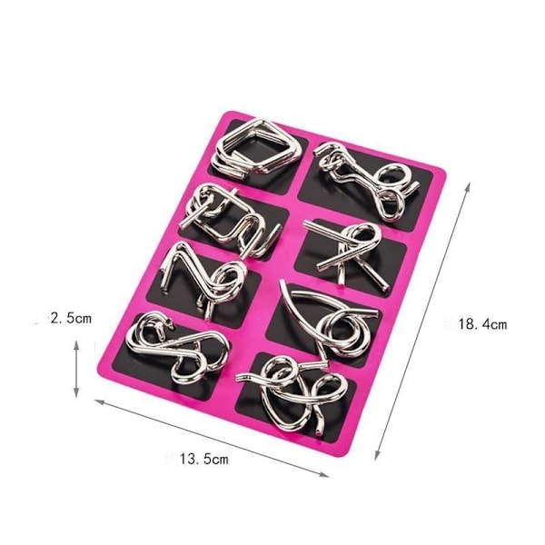Metallpuslespill – Smart hjerneøvelse Pink
