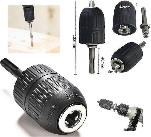 13 mm nøglefri borepatronadapter SDS Quick borekrone HSS nøglefri patron hardware værktøjsdel