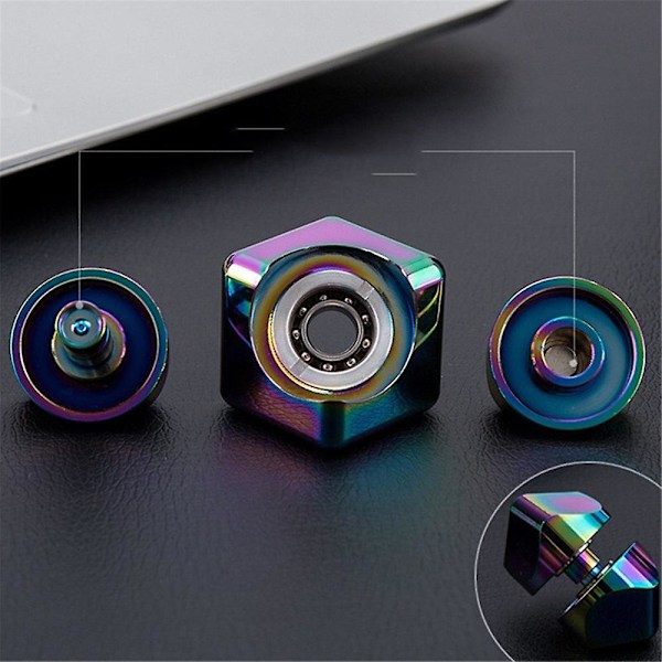 Kvadratisk Snurrande Topp Tärning Kub Avstressande Anti-ångest Fingertoppsleksaker Handfidgets Spinner Tidig Inlärningsleksak Present
