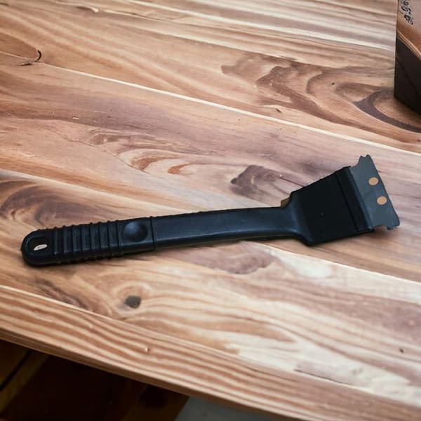 2-i-1 Grillrensebørste med skraber, spatel og stiv børstefunktion (44x6,5cm)