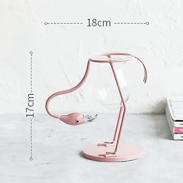 Flamingo Hydroponinen Maljakko Vihreä Tilliastia Sisustus Puutarhaan Kotiin Kasvi Lasipullo Kukka FLAMINGO BOWING