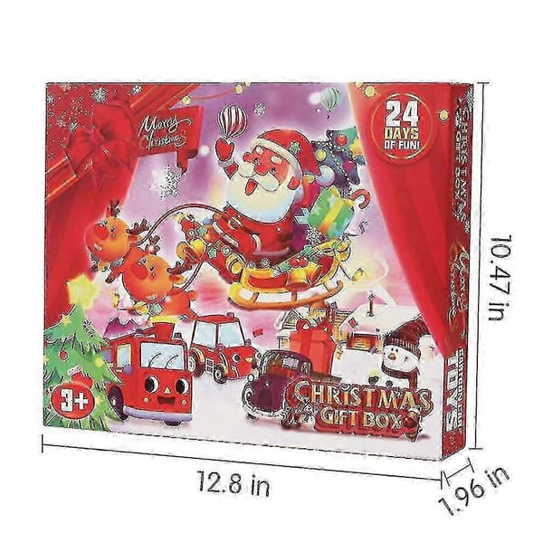 2025 Adventskalender Julnedräkningskalender Blind Box Överraskning Teardown Blind Box Tröghet Pullback Billeksak Julklapp