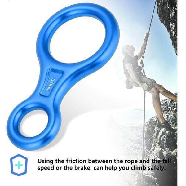 Figur 8 Rappellring Klättring Rappell Säkerhet 35KN Bergsklättring Klättring Figur 8 Repnedfirningsring