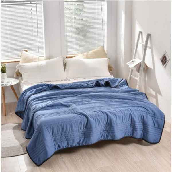 Ultrakylande Filt för Dubbel- och Enkelsängar - Supersoft och Tvättsbart för Vuxna och Barn Dark Blue 200*230cm