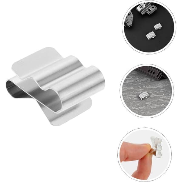 30-delt sæt metalclips til solcellekabler, fjederclips i rustfrit stål til fastgørelse og styring af ledninger på solcellepanelrammer, hurtig