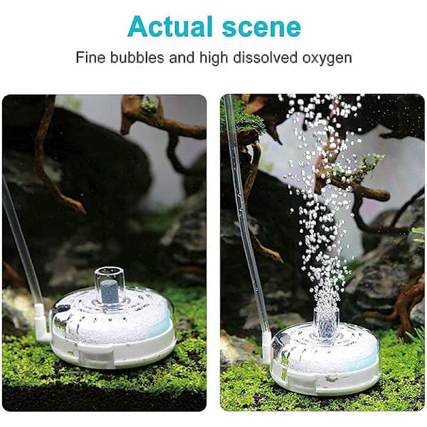 filter til akvarier, akvariefilter med luftsten, svampefilterpude og biokemisk filtermateriale, lydløst filter til 10-25 liters akvarier