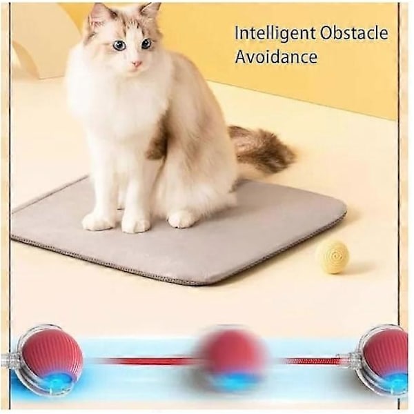 360° Smart Tyggebold til Hunde og Katte – Interaktivt Legetøj til Træning og Leg, Rullende Bold til