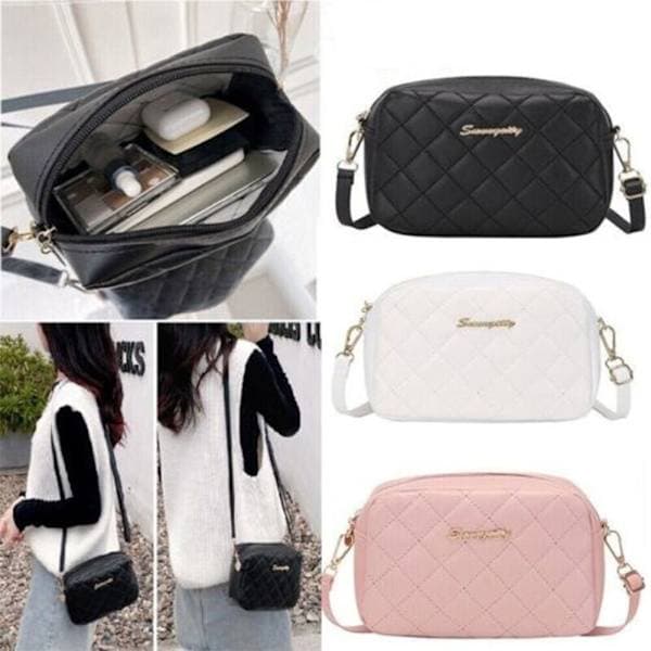 Dame Messenger Bag Skulderveske ROSA - spot salg rosa pink