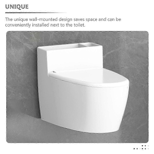 Vægmonteret Askebæger Badeværelse med Låg Toiletformet Askebæger
