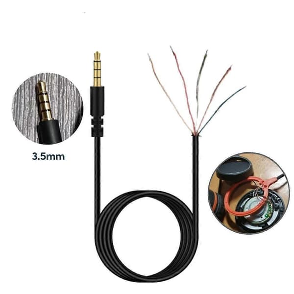 Pålitelig 3,5 mm hodetelefonkabel for CloudX-Stinger Revolver S headsetledning