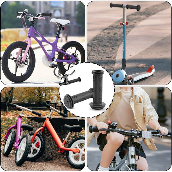 Cykelgreb Børne Scooter Greb Skridsikre Styrgreb 22 mm 105 mm Lange Egnet til Trehjulede Cykler Børne Balancecykel