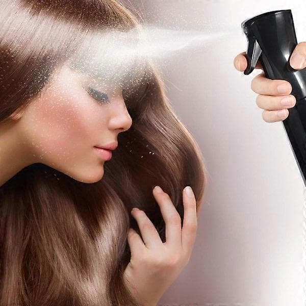 Hårsprayflaske, fin forstøver, 200 ml Salon Spray Hår Sort