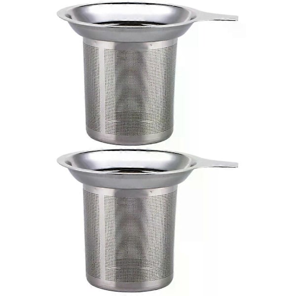 Te Filter Håndholdt Si, 2-pak Rustfrit Stål Kaffe & Te Si