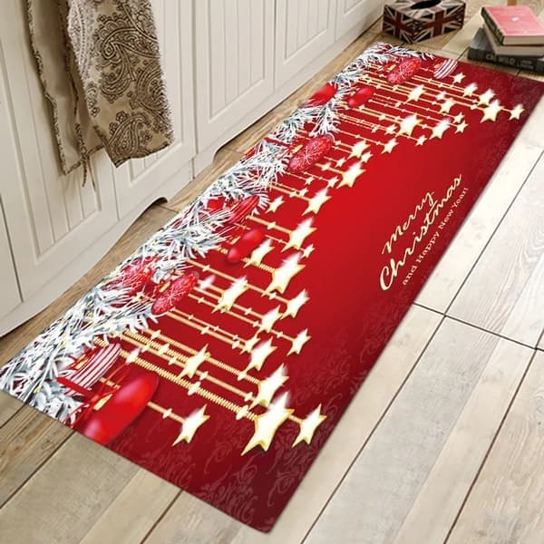 Julematte, God Jul Dørmatte, 60x180 cm for Stuedekor, A4