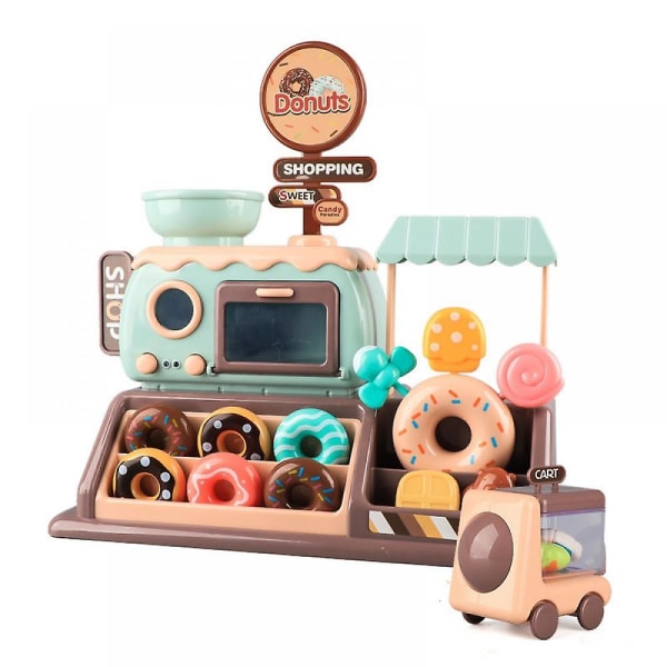 Låtsaslekapparat för barn, set med dessertlekset Tillbehör Unik leksak, set för barn.