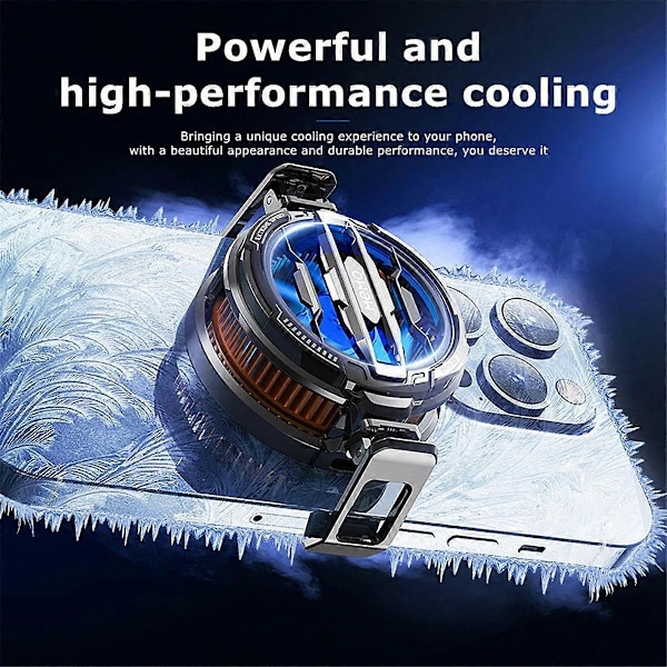 MEMO CX07 Mobiltelefon Halvleder Kjølevifte Magnetisk/Bak-Klemme Radiator for Android PUBG Spillkjøler