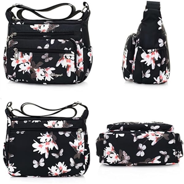 Crossbody taske til kvinder skuldertaske håndtaske pung afslappet rejse multi-lomme (solsikke)
