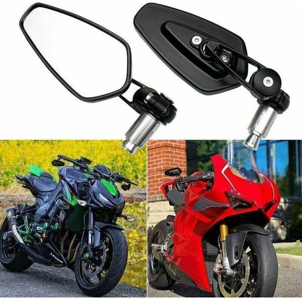 Styrespejle til XJ6, MT01, MT03, MT07 og MT09 motorcykler (sort)