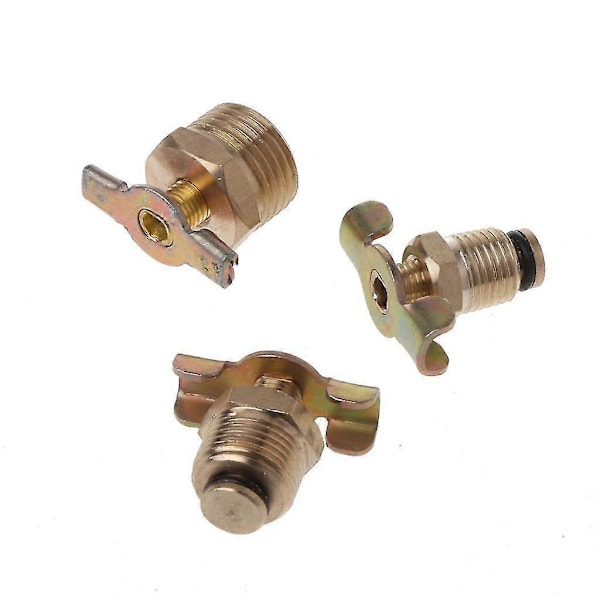 Npt 1/4\" 3/8\" 1/2'' Vinget tappekran i solid messing for vannavløp for ventil 4 points 20mm