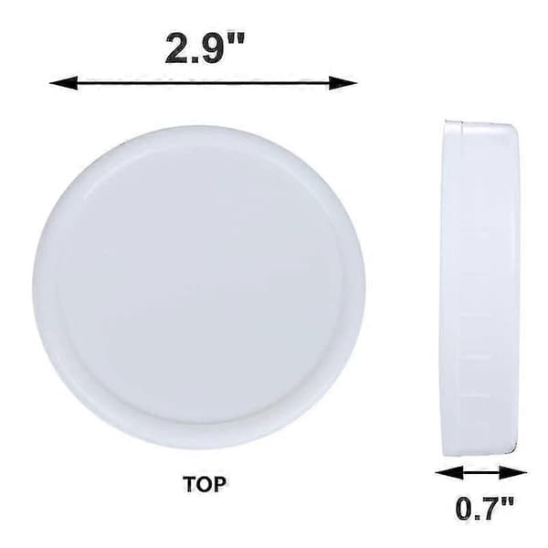 10 st Plastförvaringslock Ribbade För 86mm Standard Vanlig Mun Mason Jar Flaska