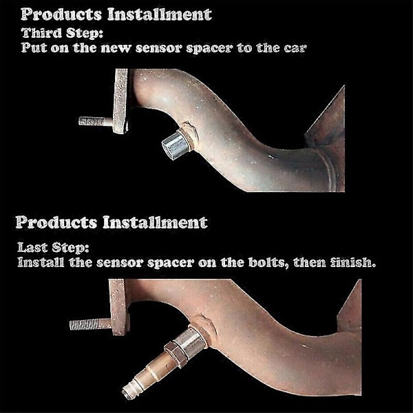 Bil CIR Fix Check Engine Light Eliminator Adapter Ilt O2 Sensor M18x1.5 Boris