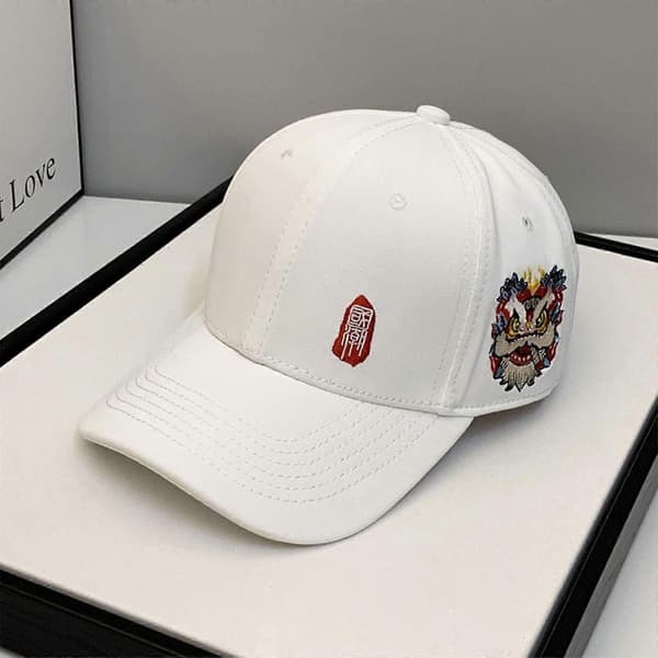 2022 Ny Mode Broderad Baseballkeps Personlig Dam Herr Baseballkeps White