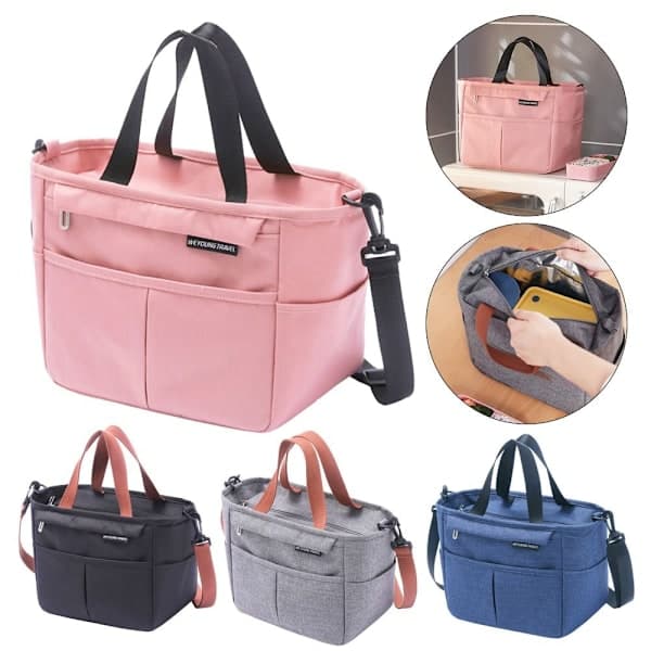 7L Isolert Termisk Veske Kjølebag Lunsjbag ROSA 7L - spottsalg rosa 7L pink