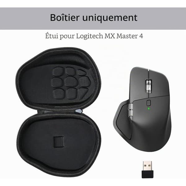 Skyddsfodral för MX Master 4 och 3-möss - Hårt EVA-skal - Stöt- och vattenresistent