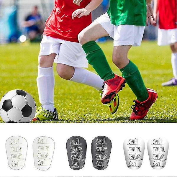 Benskydd Lätta Fotbolls Benskydd Sport Ben Skydd S/XS White XS