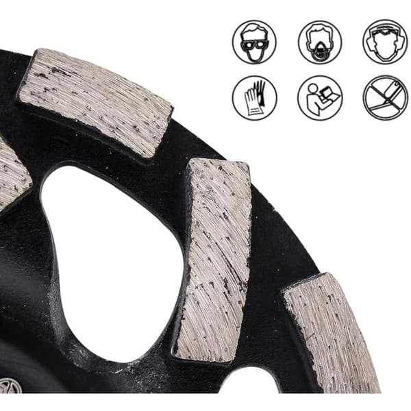Betonslibeskive, 125 mm slibende diamantslibeskive til slibning af beton, sten, granit, marmor