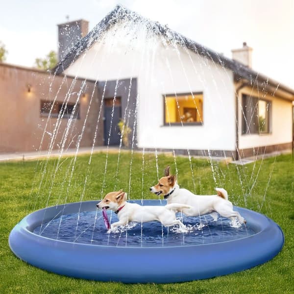Sprinklermåtte, kølemåtte til kæledyr, pool, havefontæne til hunde FELIX 100 cm