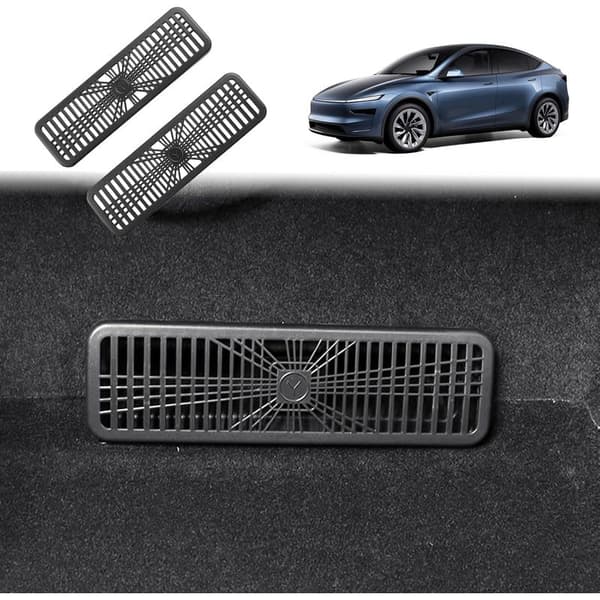 [Sett med 2] Ny Tesla Model Y Juniper 2025 2026 Bil Luftventil Beskyttelsesdeksel, Model Y 2025 Luftventilbeskytter Under Sete, 2026 Tesla Model Y
