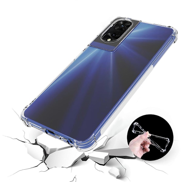 Telefonfodral för TCL 505 Fodral Fyra Hörn Airbag Flexibelt TPU Telefonskydd