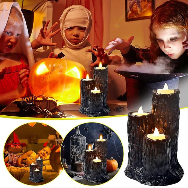 2025 Halloween Dekor Smeltende Lys, Halloween Dekor Ornament
