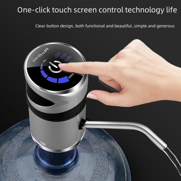 USB genopladelig vandpumpe til flasker, smart touch elektrisk vandpumpe, enhed