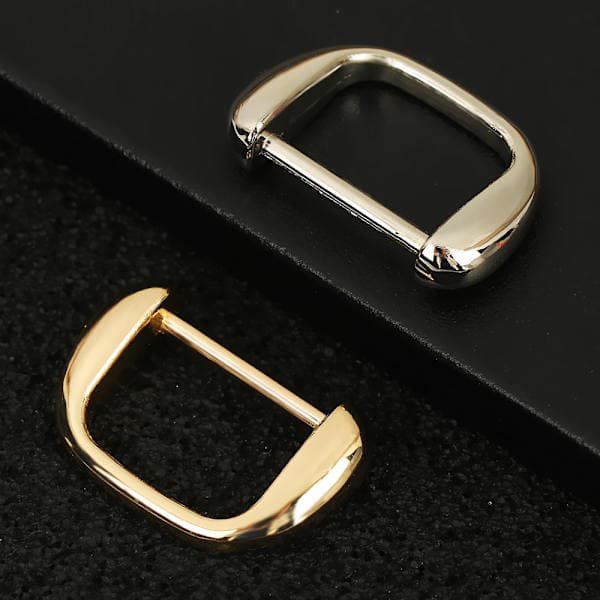 1/2/5 stk D-ring metallspenne SVART 5 STK - spot salg Svart 5 stk Black