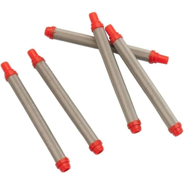 Pakke med 5 airless malingsfiltre, 200 mesh, rustfrit stål, til Wagner Airless malerpistol