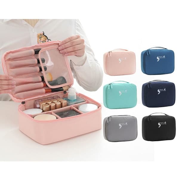 Makeuptaske Toilettaske MINTGRØN - på lager Mintgrøn Mint Green