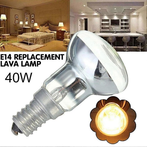 E14 Korvaava laavalampun R39 30W 240V kohdevalopolttimo kierrekannalla 40W