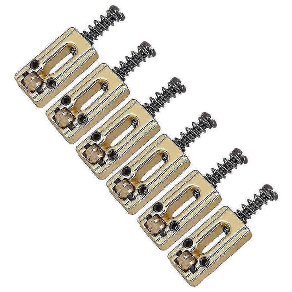 6 st metallgitarrstall sadel kulrullsträng tremolostallsadlar för elgitarr ersättning-L szrh21