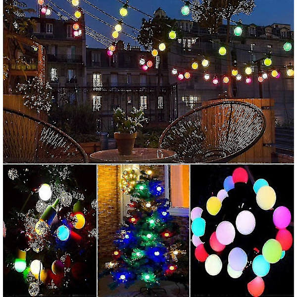 40X Färgade LED-lampor E27 Dekorativ och Design Lampa 240 Lumen Ac220v-240v Dekorationslampa Blandade Färger Röd Gul Blå Walkbee 7538 B