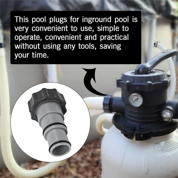 Poolslangadapter - Slangadapter med invändig gänga, för poolslangar Ø 32 och 38 mm (2 stycken)