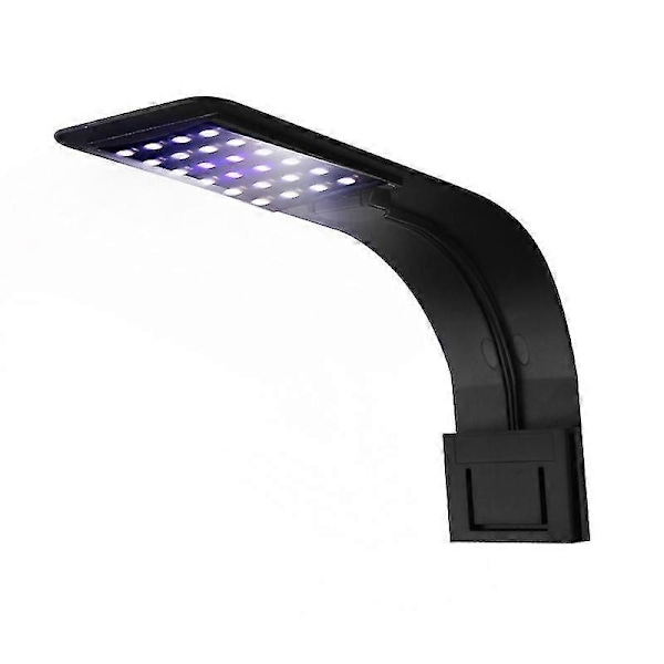 Akvarielys LED Lampe Hvidt og Blåt Nano Clip-on Lys til Fisk Planter 23-50cm-sort