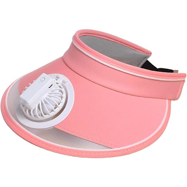 Aurinkolippahattu tuulettimella, aurinkosuojaava tuuletinhattu, aurinkolippahattu tuulettimella tytöille, pojille, matkailuun, retkeilyyn, kalastukseen, urheiluun Pink