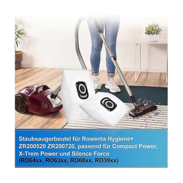 Støvsugerposer til + ZR200520 ZR200720, Egnet til Power, X-Power og Silence Force