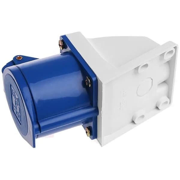 Industrielt strømuttak - 32A, 3-pins, IP44 vanntett, 220V-250V, 2P+E, 1 stk